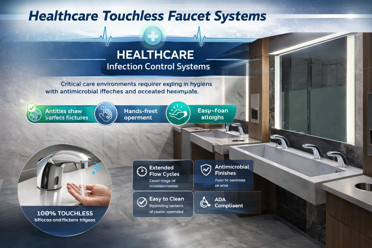 Healthcare Touchless Faucet Systems